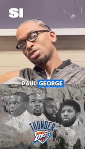 亚历山大评雷霆队史总统山：威少、杜兰特、哈登、保罗-乔治