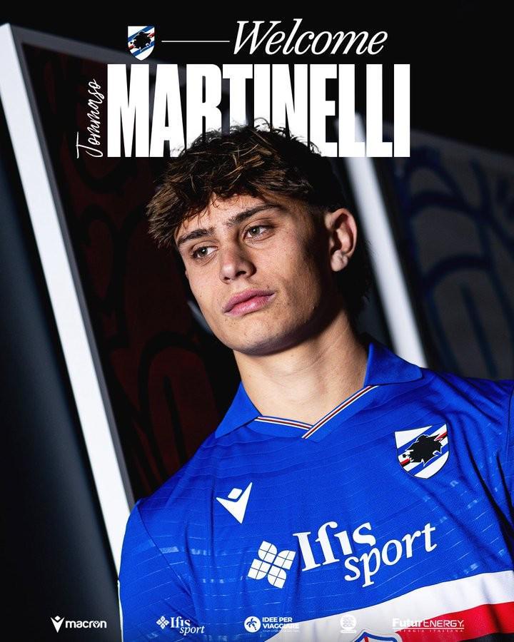 官方：佛罗伦萨门将马丁内利外租意乙桑普多利亚